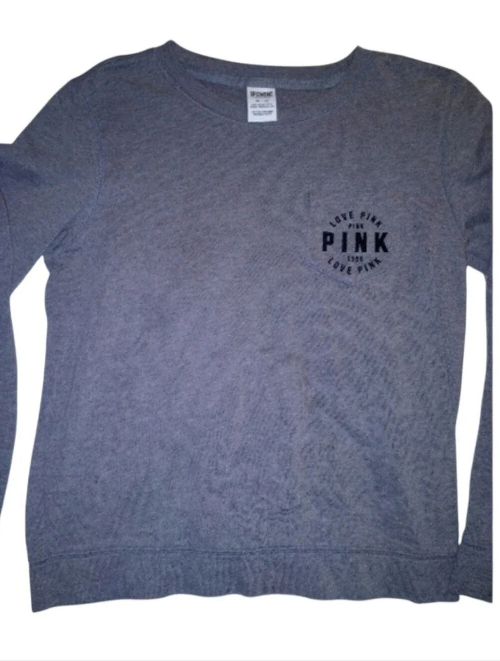 PINK VICTORIA'S SECRET CREW NECK SWEATER SIZE XS